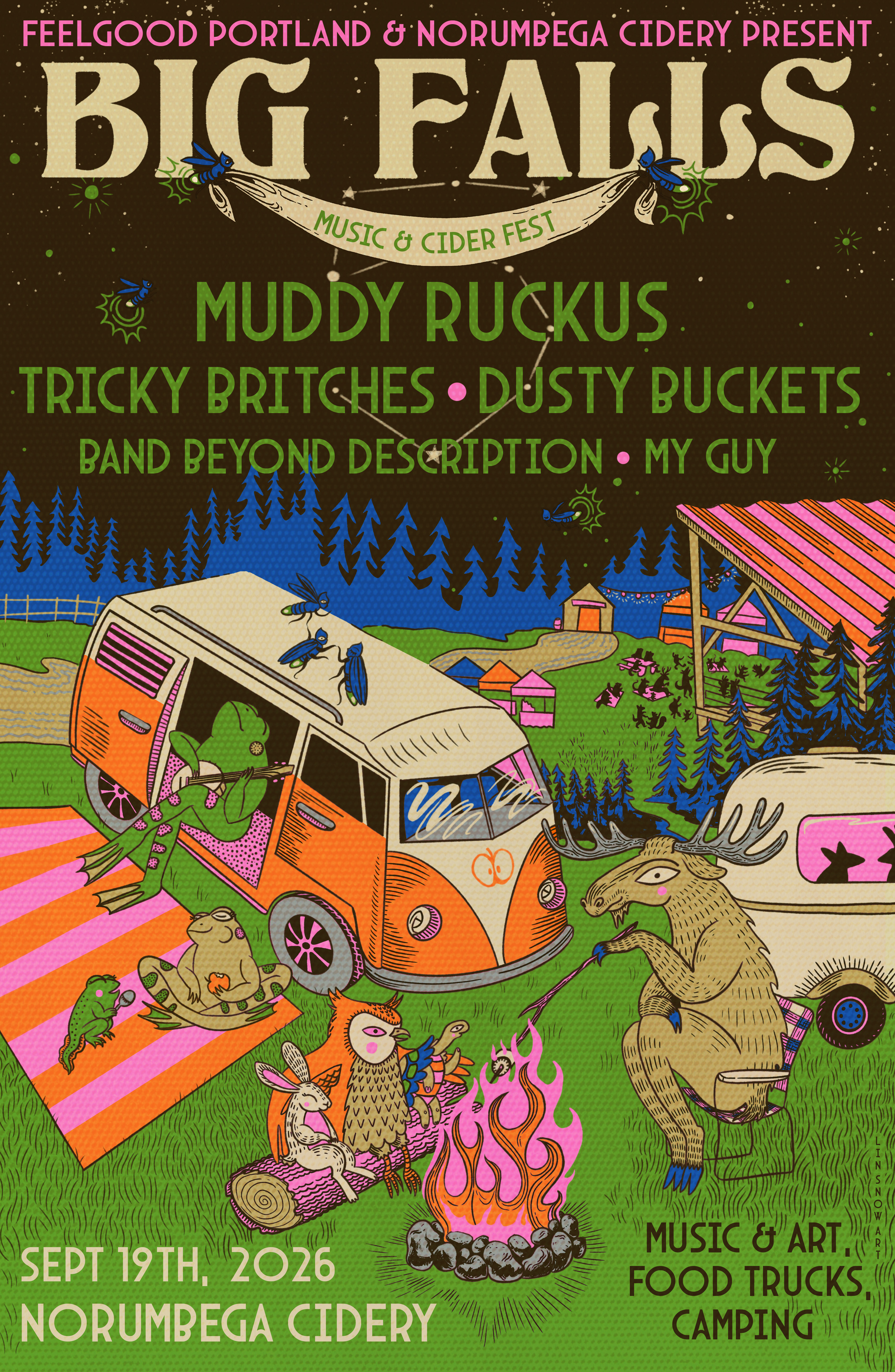 Big Falls Music & Cider Fest 2026 Poster